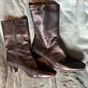 Antonio Melani Black Leather Booties